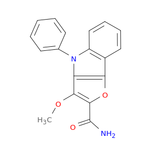 4H-Furo[3,2-b]indole-2-carboxamide, 3-methoxy-4-phenyl-