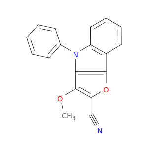 4H-Furo[3,2-b]indole-2-carbonitrile, 3-methoxy-4-phenyl-