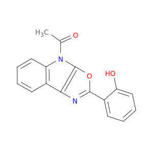 4H-Oxazolo[5,4-b]indole, 4-acetyl-2-(2-hydroxyphenyl)-