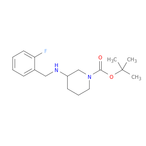 1-Piperidinecarboxylicacid, 3-[[(2-fluorophenyl)methyl]amino]-, 1,1-dimethylethyl ester