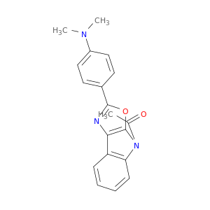 4H-Oxazolo[5,4-b]indole, 4-acetyl-2-[4-(dimethylamino)phenyl]-