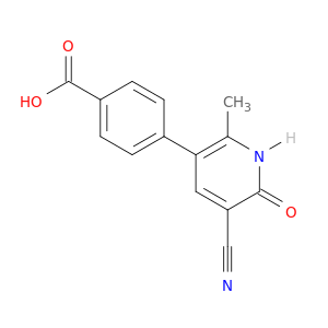 Benzoic acid, 4-(5-cyano-1,6-dihydro-2-methyl-6-oxo-3-pyridinyl)-
