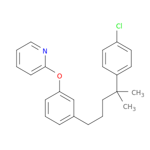 Pyridine, 2-[3-[4-(4-chlorophenyl)-4-methylpentyl]phenoxy]-