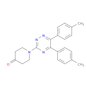 1-(5,6-Di-p-tolyl-1,2,4-triazin-3-yl)piperidin-4-one