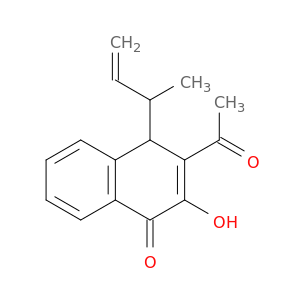 1(4H)-Naphthalenone, 3-acetyl-2-hydroxy-4-(1-methyl-2-propenyl)-