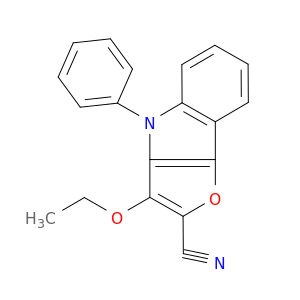 4H-Furo[3,2-b]indole-2-carbonitrile, 3-ethoxy-4-phenyl-