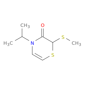 2H-1,4-Thiazin-3(4H)-one, 4-(1-methylethyl)-2-(methylthio)-