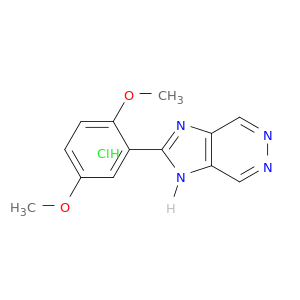 1H-Imidazo[4,5-d]pyridazine, 2-(2,5-dimethoxyphenyl)-, hydrochloride