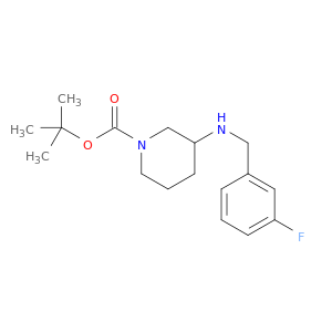 1-Piperidinecarboxylicacid, 3-[[(3-fluorophenyl)methyl]amino]-, 1,1-dimethylethyl ester