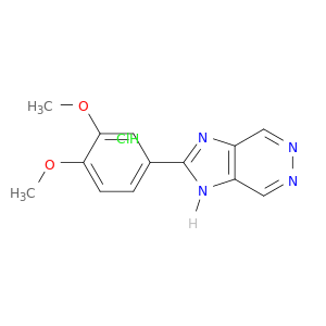 1H-Imidazo[4,5-d]pyridazine, 2-(3,4-dimethoxyphenyl)-, hydrochloride