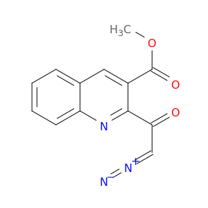 3-Quinolinecarboxylic acid, 2-(diazoacetyl)-, methyl ester