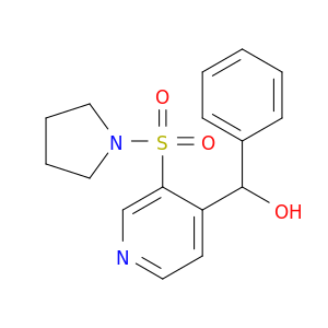 Pyrrolidine, 1-[[4-(hydroxyphenylmethyl)-3-pyridinyl]sulfonyl]-