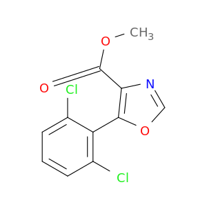 4-Oxazolecarboxylic acid, 5-(2,6-dichlorophenyl)-, methyl ester