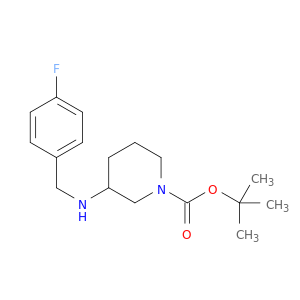 1-Piperidinecarboxylicacid, 3-[[(4-fluorophenyl)methyl]amino]-, 1,1-dimethylethyl ester