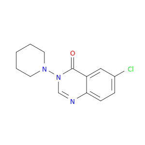 4(3H)-Quinazolinone, 6-chloro-3-(1-piperidinyl)-