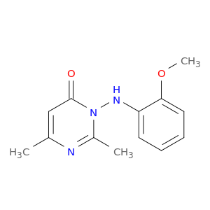 4(3H)-Pyrimidinone, 3-[(2-methoxyphenyl)amino]-2,6-dimethyl-