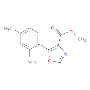 4-Oxazolecarboxylic acid, 5-(2,4-dimethylphenyl)-, methyl ester