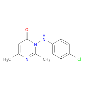 4(3H)-Pyrimidinone, 3-[(4-chlorophenyl)amino]-2,6-dimethyl-