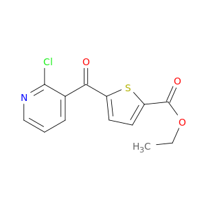 2-CHLORO-3-(5-ETHOXYCARBONYL-2-THENOYL)PYRIDINE