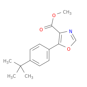 4-Oxazolecarboxylic acid, 5-[4-(1,1-dimethylethyl)phenyl]-, methyl ester