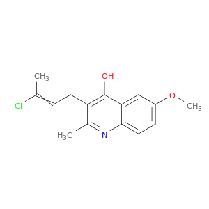 4-Quinolinol, 3-(3-chloro-2-butenyl)-6-methoxy-2-methyl-