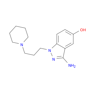 1H-Indazol-5-ol, 3-amino-1-[3-(1-piperidinyl)propyl]-
