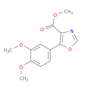 4-Oxazolecarboxylic acid, 5-(3,4-dimethoxyphenyl)-, methyl ester
