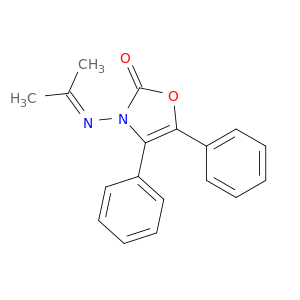2(3H)-Oxazolone, 3-[(1-methylethylidene)amino]-4,5-diphenyl-