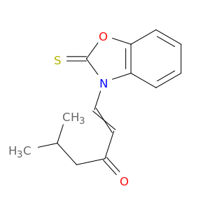 1-Hexen-3-one, 5-methyl-1-(2-thioxo-3(2H)-benzoxazolyl)-