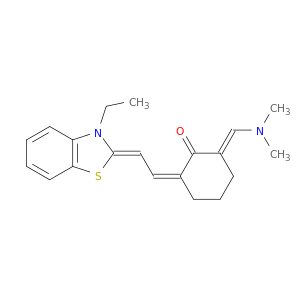 Cyclohexanone,2-[(dimethylamino)methylene]-6-[2-(3-ethyl-2(3H)-benzothiazolylidene)ethylidene]-