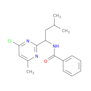 N-(1-(4-Chloro-6-methylpyrimidin-2-yl)-3-methylbutyl)benzamide