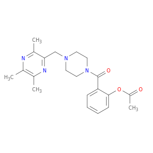Piperazine, 1-[2-(acetyloxy)benzoyl]-4-[(trimethylpyrazinyl)methyl]-
