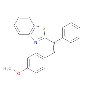 Benzothiazole, 2-[2-(4-methoxyphenyl)-1-phenylethenyl]-