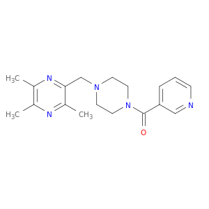 Piperazine, 1-(3-pyridinylcarbonyl)-4-[(trimethylpyrazinyl)methyl]-