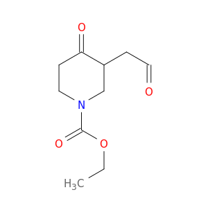 1-Piperidinecarboxylic acid, 4-oxo-3-(2-oxoethyl)-, ethyl ester