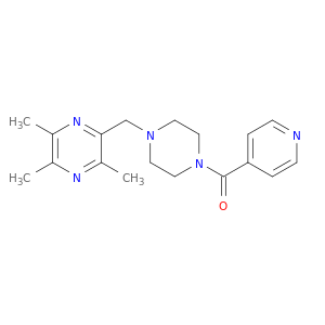 Piperazine, 1-(4-pyridinylcarbonyl)-4-[(trimethylpyrazinyl)methyl]-