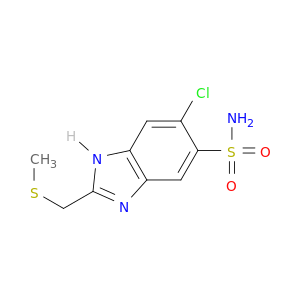 1H-Benzimidazole-5-sulfonamide, 6-chloro-2-[(methylthio)methyl]-