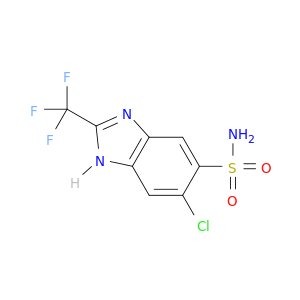 1H-Benzimidazole-5-sulfonamide, 6-chloro-2-(trifluoromethyl)-