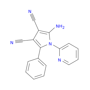 1H-Pyrrole-3,4-dicarbonitrile, 2-amino-5-phenyl-1-(2-pyridinyl)-