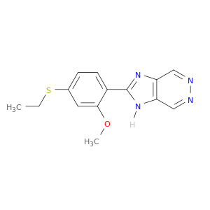 1H-Imidazo[4,5-d]pyridazine, 2-[4-(ethylthio)-2-methoxyphenyl]-