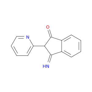 1H-Inden-1-one, 2,3-dihydro-3-imino-2-(2-pyridinyl)-