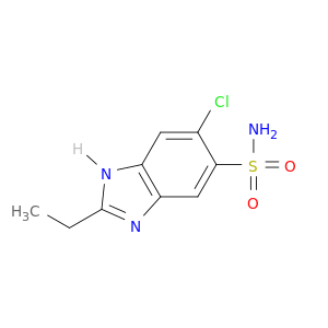 1H-Benzimidazole-5-sulfonamide, 6-chloro-2-ethyl-