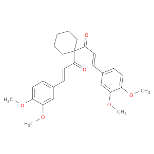 (2E,2'E)-1,1'-环己基亚基二(3-(3,4-二甲氧基苯基)-2-丙烯-1-酮)