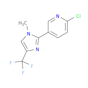 Pyridine, 2-chloro-5-[1-methyl-4-(trifluoromethyl)-1H-imidazol-2-yl]-