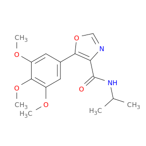 4-Oxazolecarboxamide, N-(1-methylethyl)-5-(3,4,5-trimethoxyphenyl)-