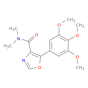 4-Oxazolecarboxamide, N,N-dimethyl-5-(3,4,5-trimethoxyphenyl)-