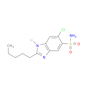 1H-Benzimidazole-5-sulfonamide, 6-chloro-2-pentyl-