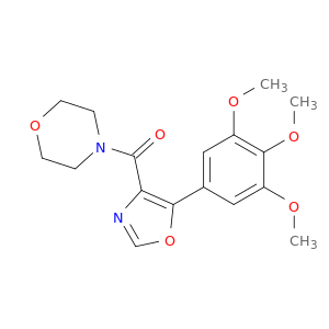 Morpholine, 4-[[5-(3,4,5-trimethoxyphenyl)-4-oxazolyl]carbonyl]-