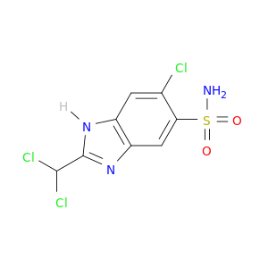 1H-Benzimidazole-5-sulfonamide, 6-chloro-2-(dichloromethyl)-