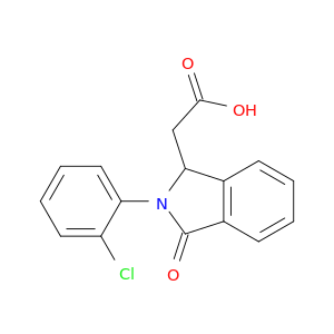 2-(2-氯苯基)-2,3-二氢-3-氧代-1H-异吲哚-1-乙酸